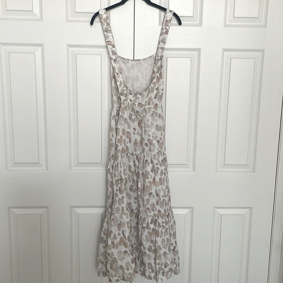 Anthropologie Cloth & Stone linen midi tiered dress M - Picture 5 of 10